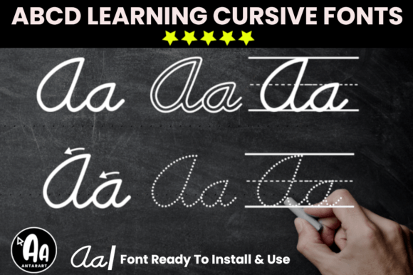 Abcd Cursive Handwriting Tracing Bundle: A Practical Design Asset