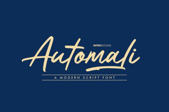 Automali: The Script Font That Feels Both Personal and Polished