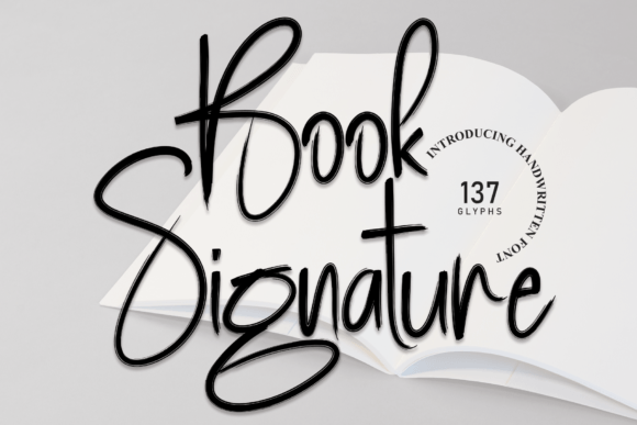 Book Signature: A Flowing Font for Authentic Design