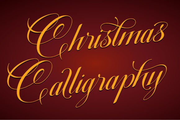 Christmas Calligraphy: An Elegant Typeface for Festive Designs
