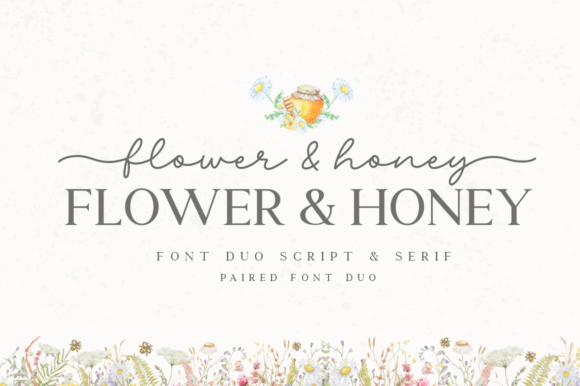 Flower & Honey: A Font Pairing for Cheerful, Stylish Crafts