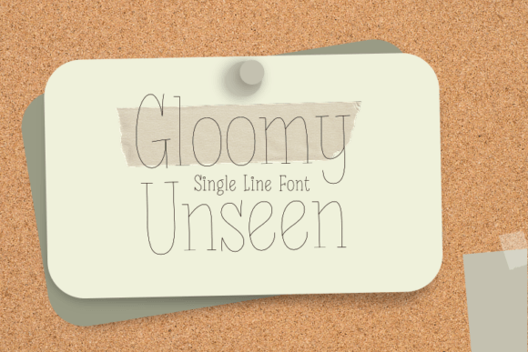Gloomy Unseen: The Casual Font That Feels Like a Handwritten Note