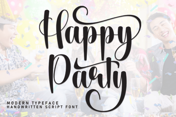 Happy Party: A Script Font for Projects That Need a Personal Touch