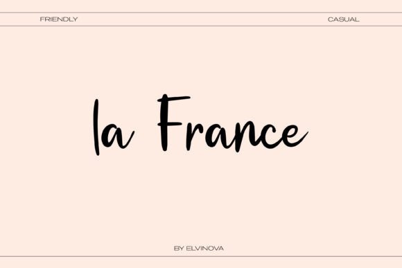 La France: A Handwritten Font with Timeless Charm