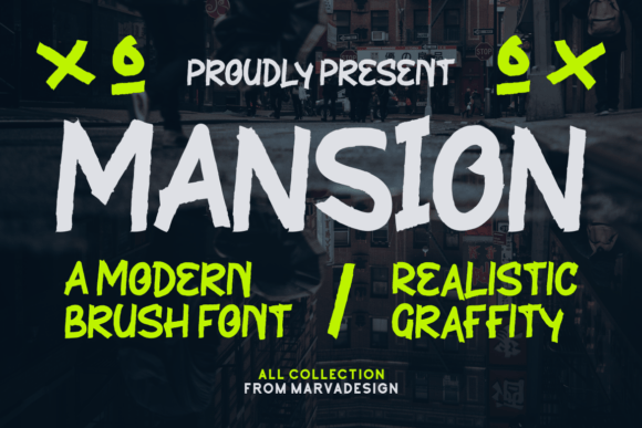 Mansion: A Modern Brush Font for Bold Visuals