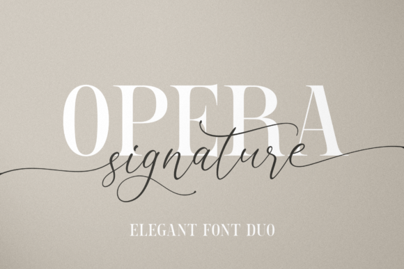 Opera Signature: Where Handwritten Soul Meets Serif Structure