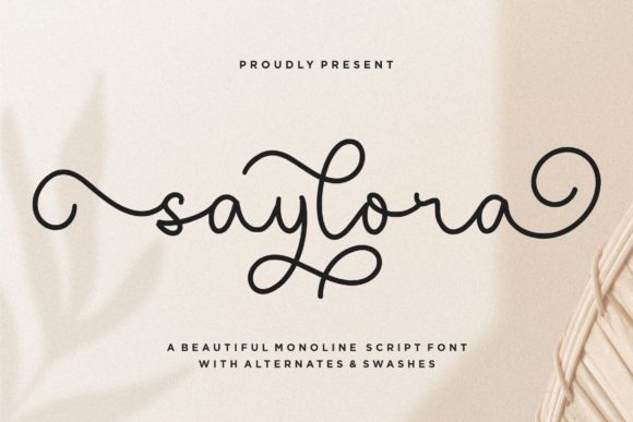Saylora: A Modern Handwritten Font for Luxury Branding