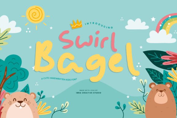 Swirl Bagel: A Handwritten Font That Feels Like Childhood