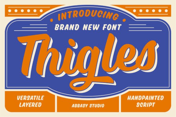 Thigles: A Handwritten Font with Vintage Soul