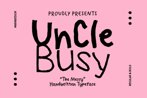 Uncle Busy: The Handwritten Font with Genuine Personality