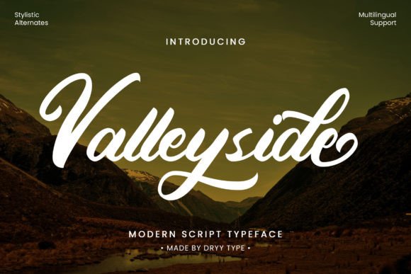 Valleyside: The Script Font for Elegant and Timeless Design