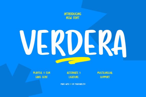Verdera: A Handmade Font That Feels Like a Friend