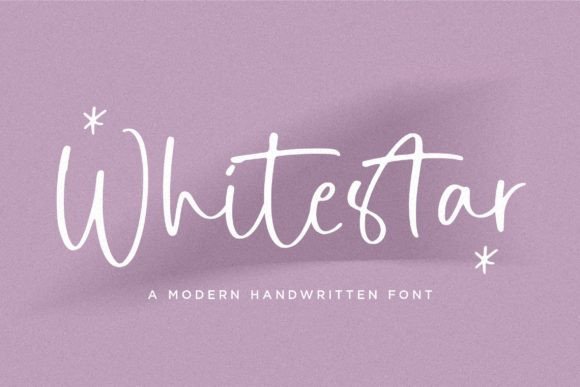 Whitestar: A Modern Handwritten Font for Authentic Designs